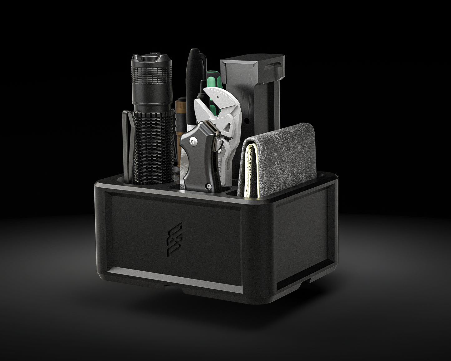 HydraDock: Vertical Desk Organizer for EDC Gear